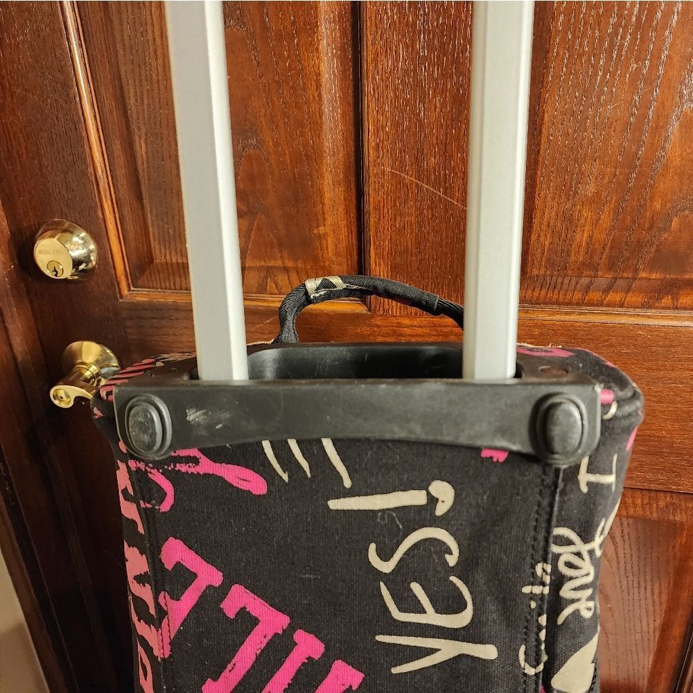 Nice Vintage Victoria Secret Wheelie Luggage Carry On - Picture 9 of 15
